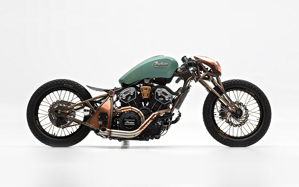 Alfredo Juarez's Custom Indian Scout Bobber | Wind Burned Eyes (1200 x 750 Pixel)