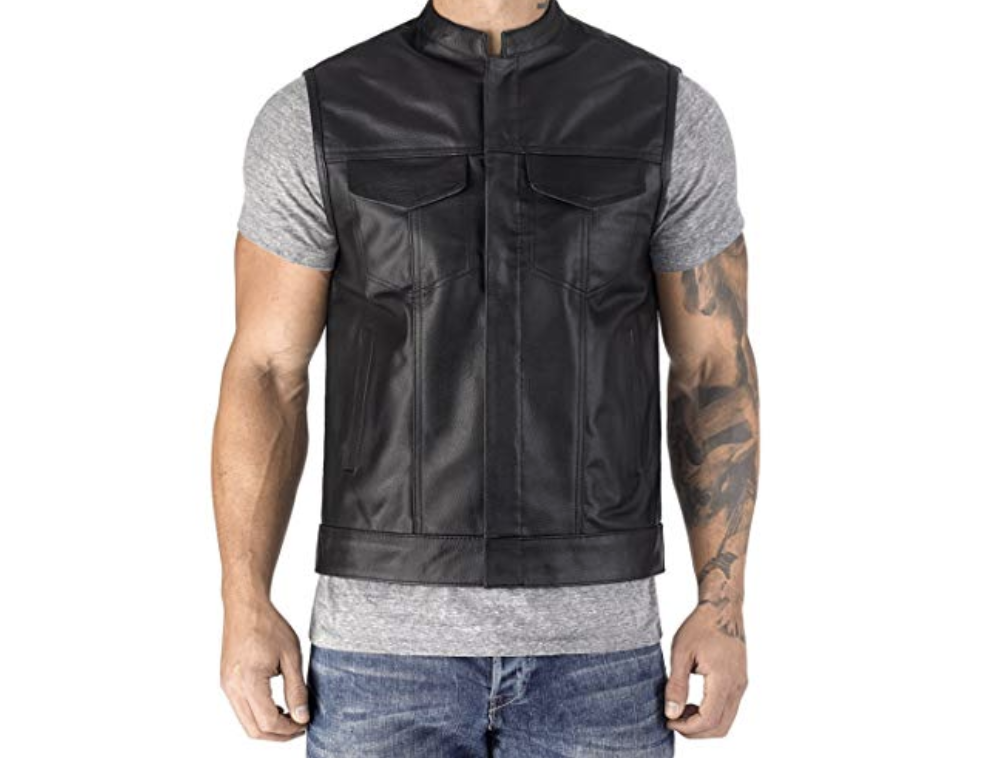 Viking Cycle Gardar Leather Motorcycle Vest