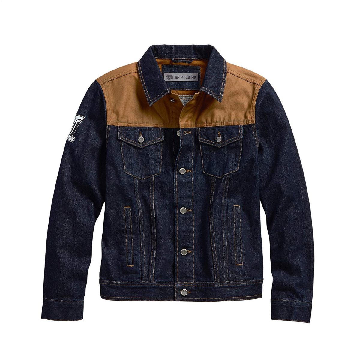 Harley-Davidson Official Waxed Canvas Slim Fit Denim Jacket