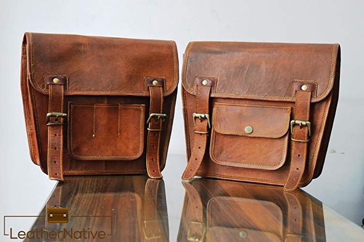 Leather Native Motorcycle Saddlebags