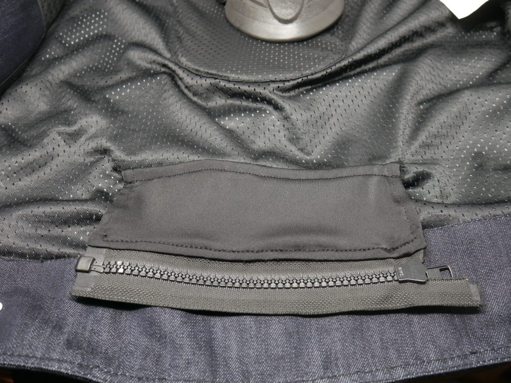 Viking Cycle Blue Denim Motorcycle Riding Over Shirt zipper at the back of the jacket