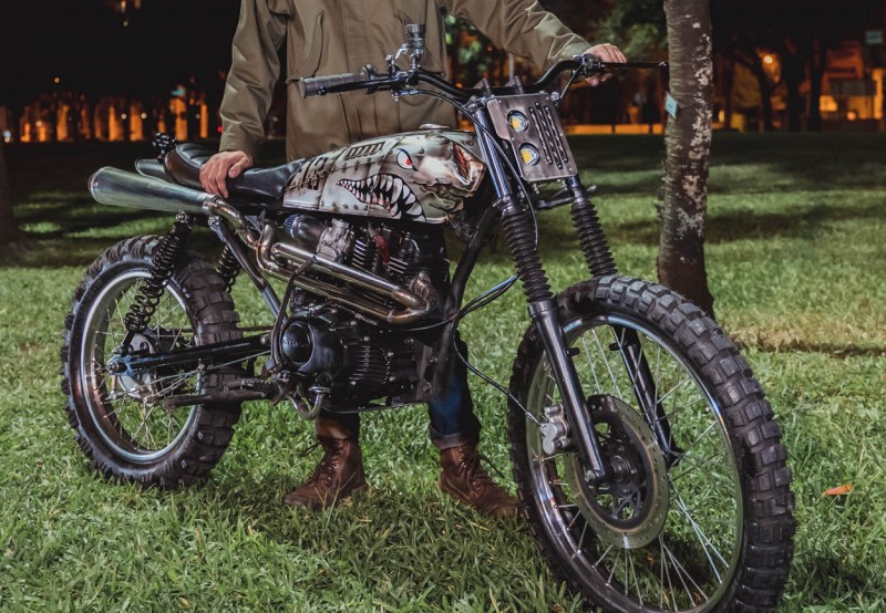 Warhawk-Inspired Kymco KTR 150 Street Scrambler by Zoth Moto