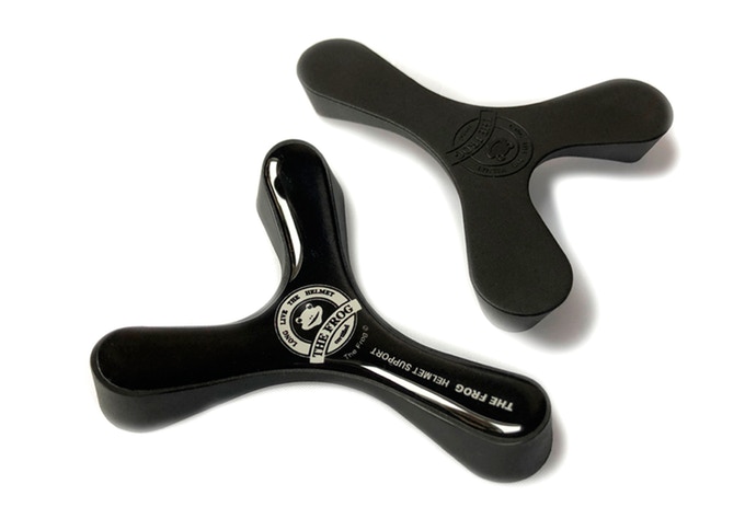 The Frog helmet support