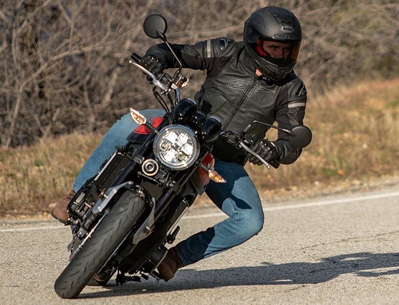 Bell Helmet on a motorcycle rider