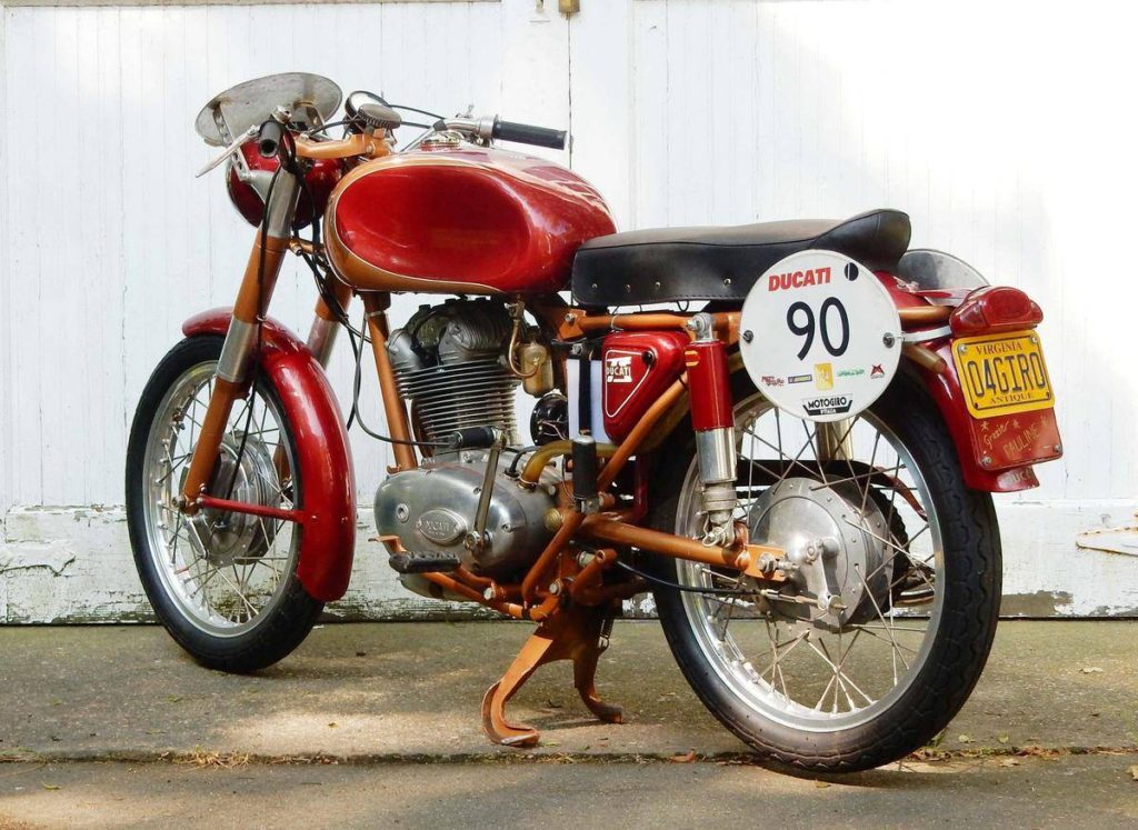 Ducati 175 sport rear view