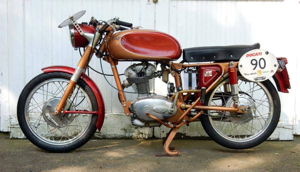 Ducati 175 sport side view