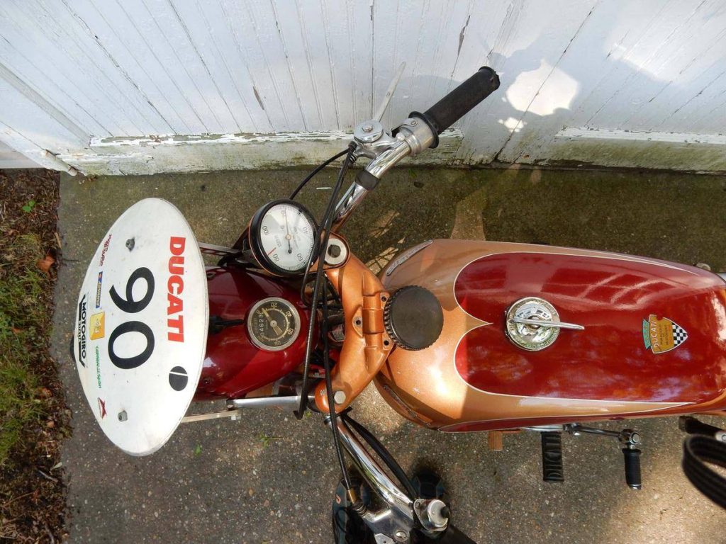 Ducati 175 sport top looking down