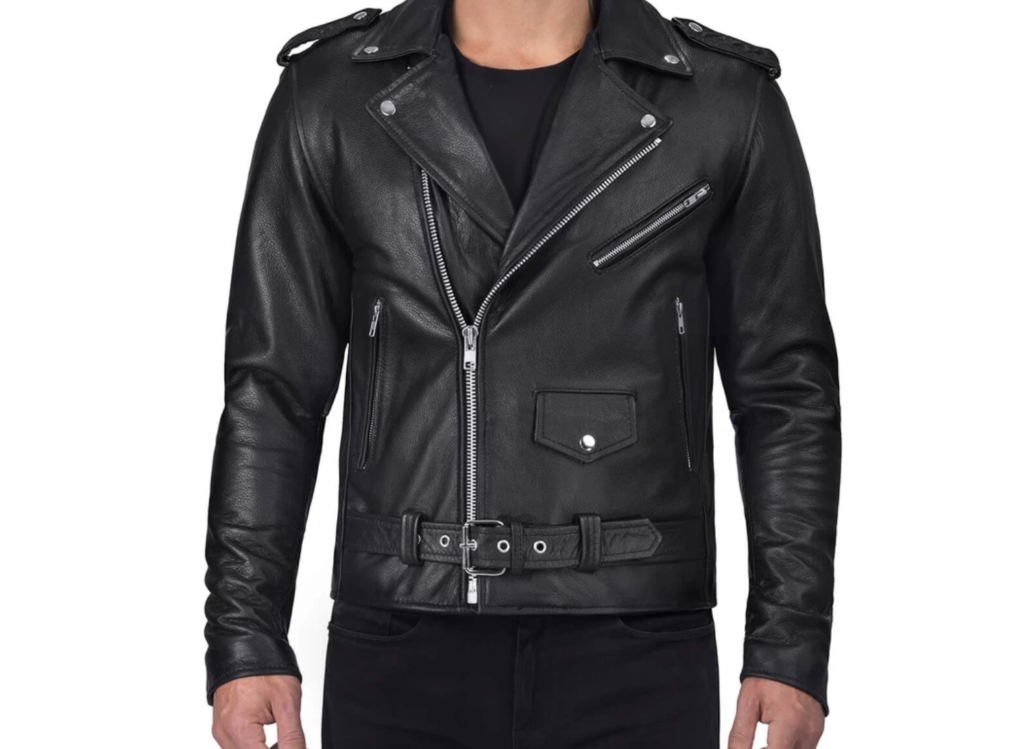 viking cycle USA Angle Fire Classic Leather motorcycle jacket