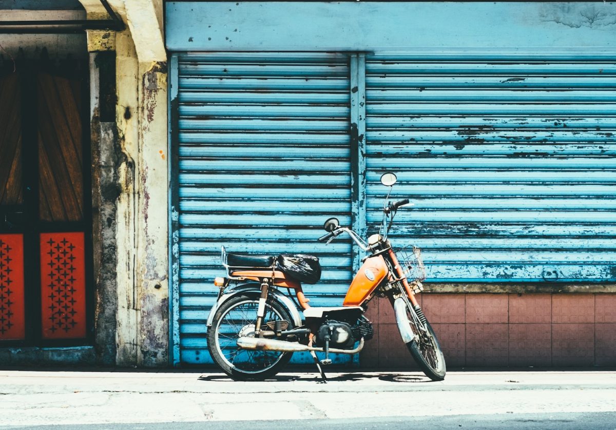 vintage moped