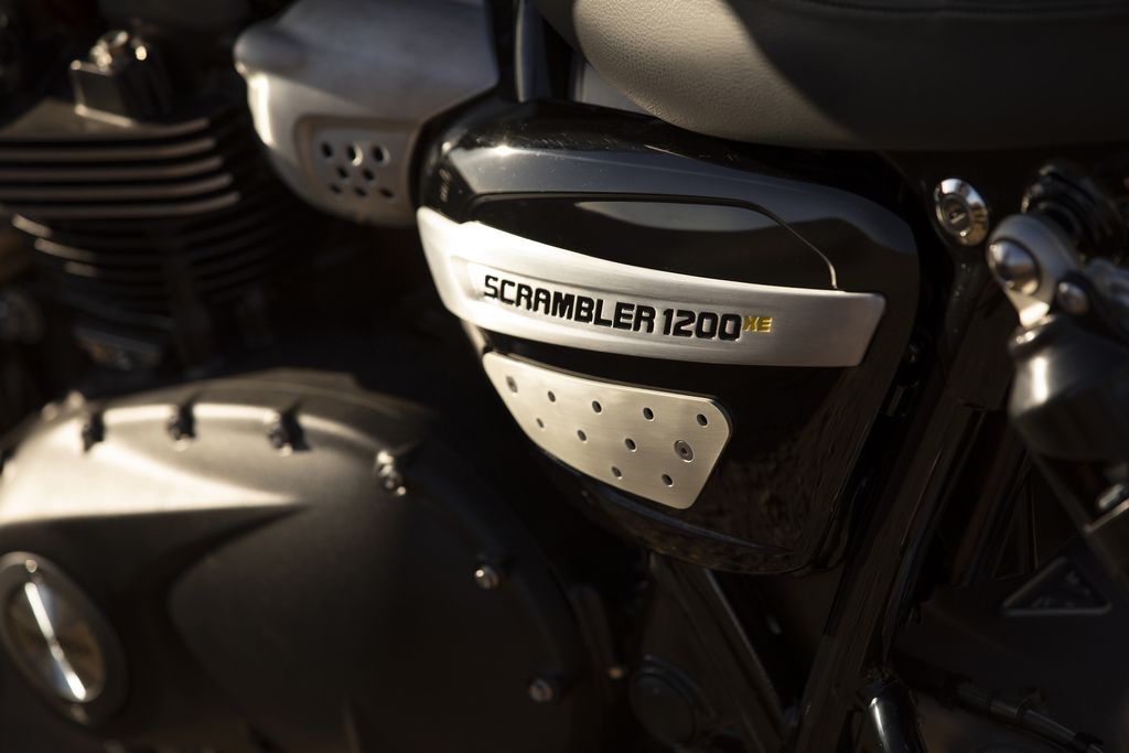 Triumph Scrambler 1200 XE close up