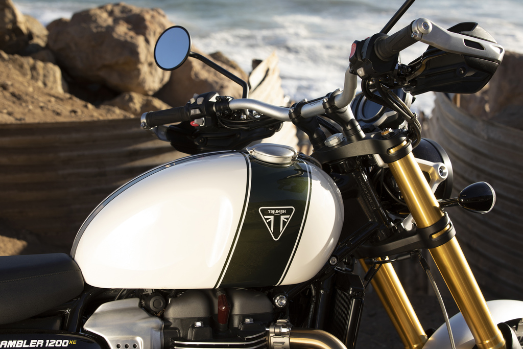 Triumph Scrambler 1200 XE close up