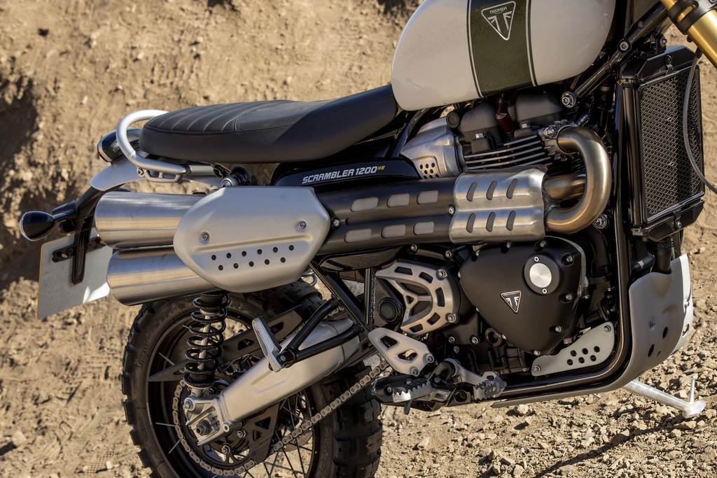 Triumph Scrambler 1200 XE close up