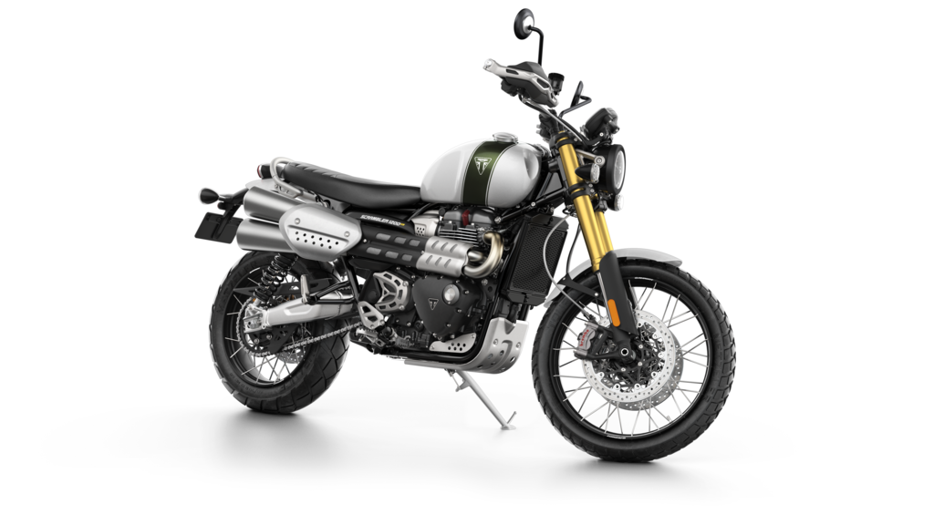 Triumph Scrambler 1200 XE in the studio