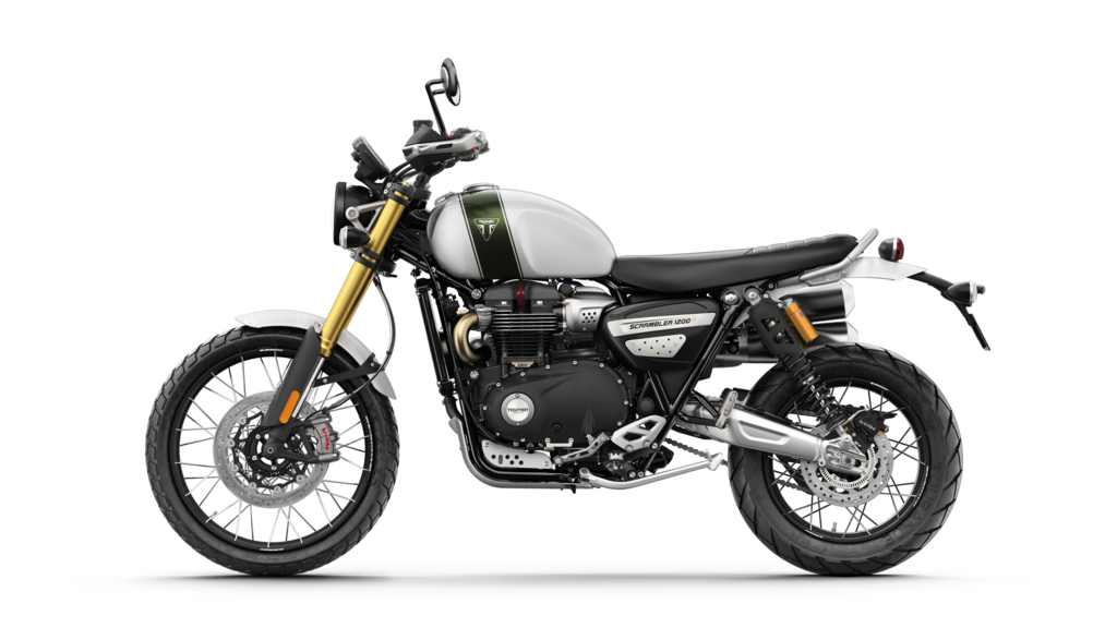 Triumph Scrambler 1200 XE in the studio