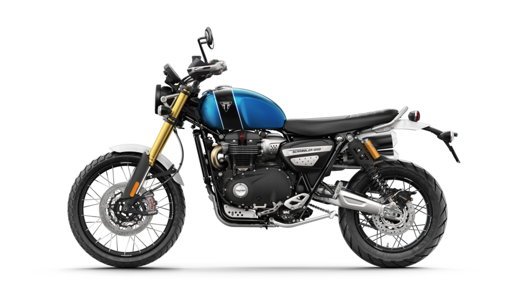 Triumph Scrambler 1200 XE in the studio