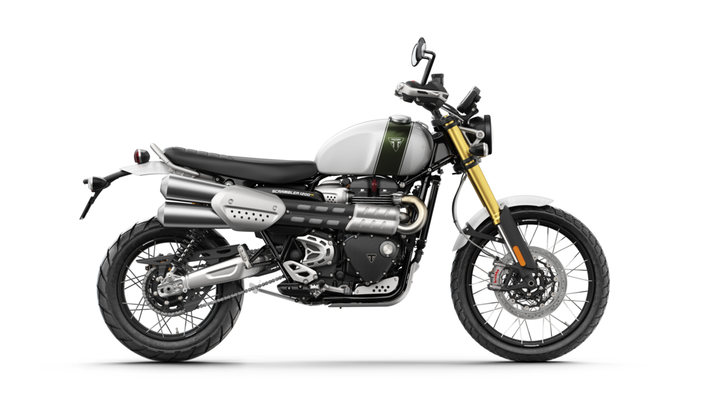 Triumph Scrambler 1200 XE in the studio