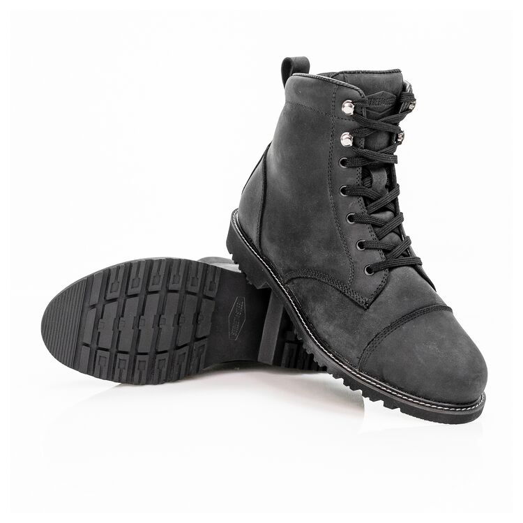 street & steel oakland boots black