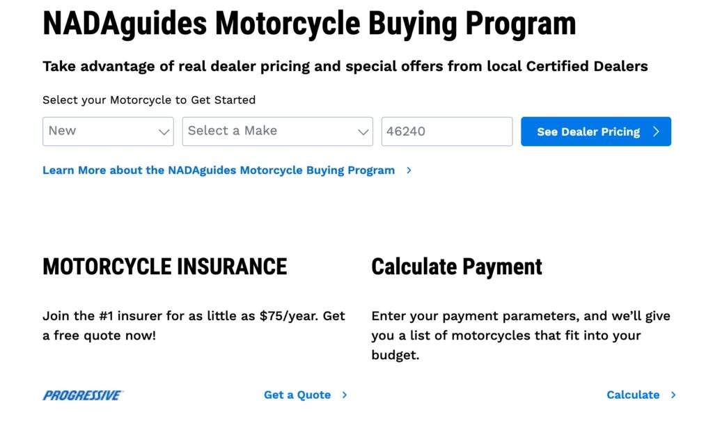 NADAguides Motorcycle Buying Program