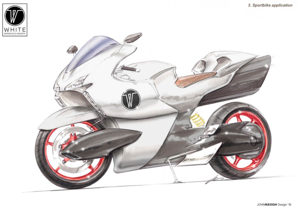 White Motorcycle Concepts V-Air Duct sportbike design