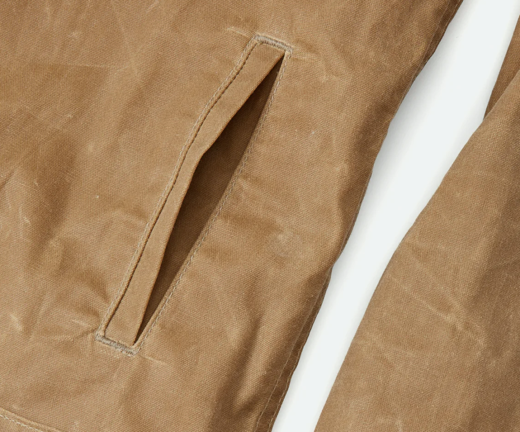 Flint and Tinder  Flannel-lined Waxed Trucker Jacket