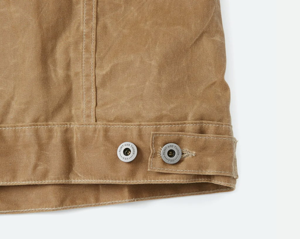 Flint and Tinder  Flannel-lined Waxed Trucker Jacket