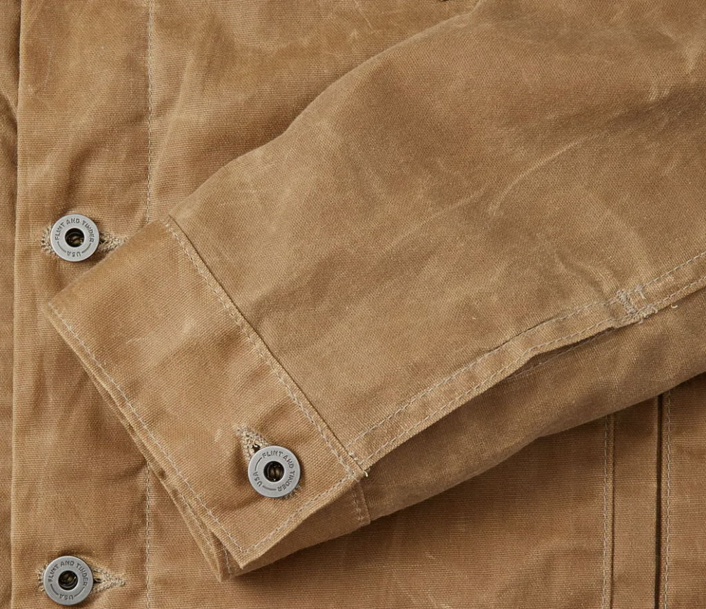 Flint and Tinder  Flannel-lined Waxed Trucker Jacket