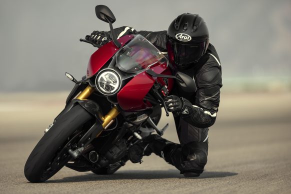2022 Triumph Speed Triple 1200 RR on the track