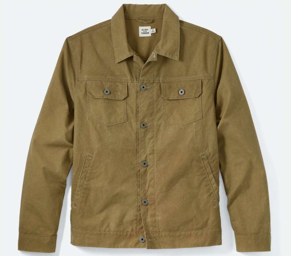 Unlined Waxed Trucker Jacket