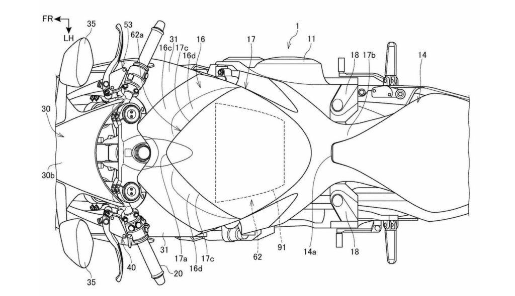 Honda Superbike Patent drawings