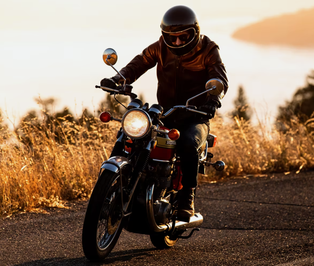 Schott Waxed Natural Pebbled Cowhide Cafe Leather Jacket