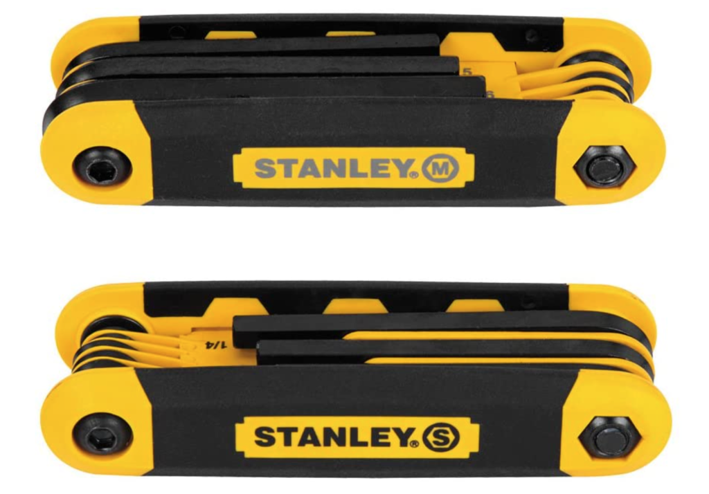 Stanley Folding Metric and SAE Hex Keys (Allen Wrenches) 