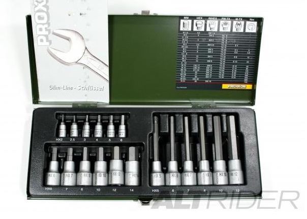 Proxxon 18-Piece Allen Key Socket Set