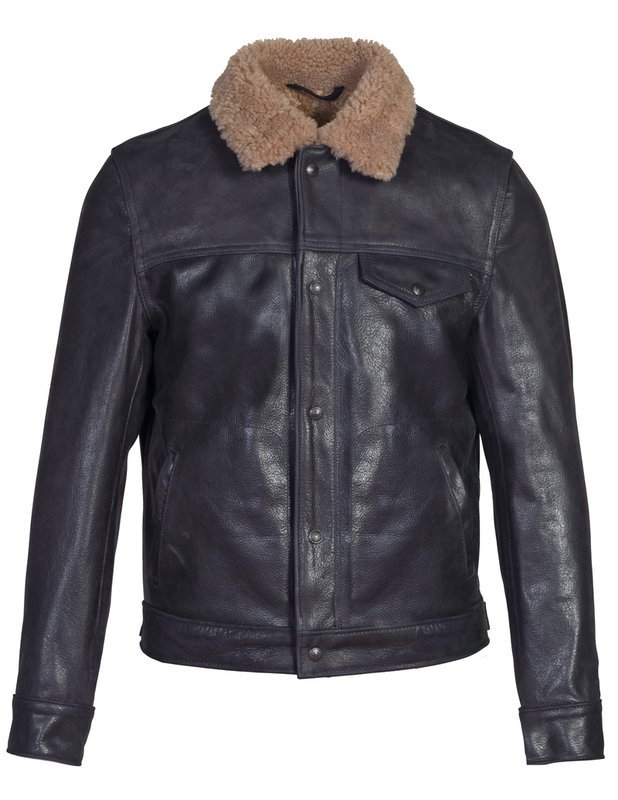 Schott 545 Buffalo Leather Trucker Jacket with Sheepskin Collar - Everything You Need to Know 8