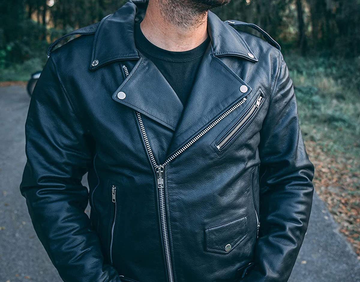 leather motorcycle jacket