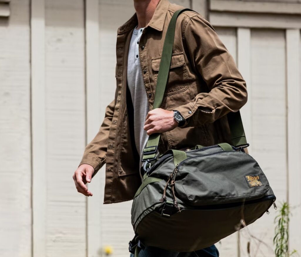 Filson Ballistic Nylon Duffel Backpack Hybrid