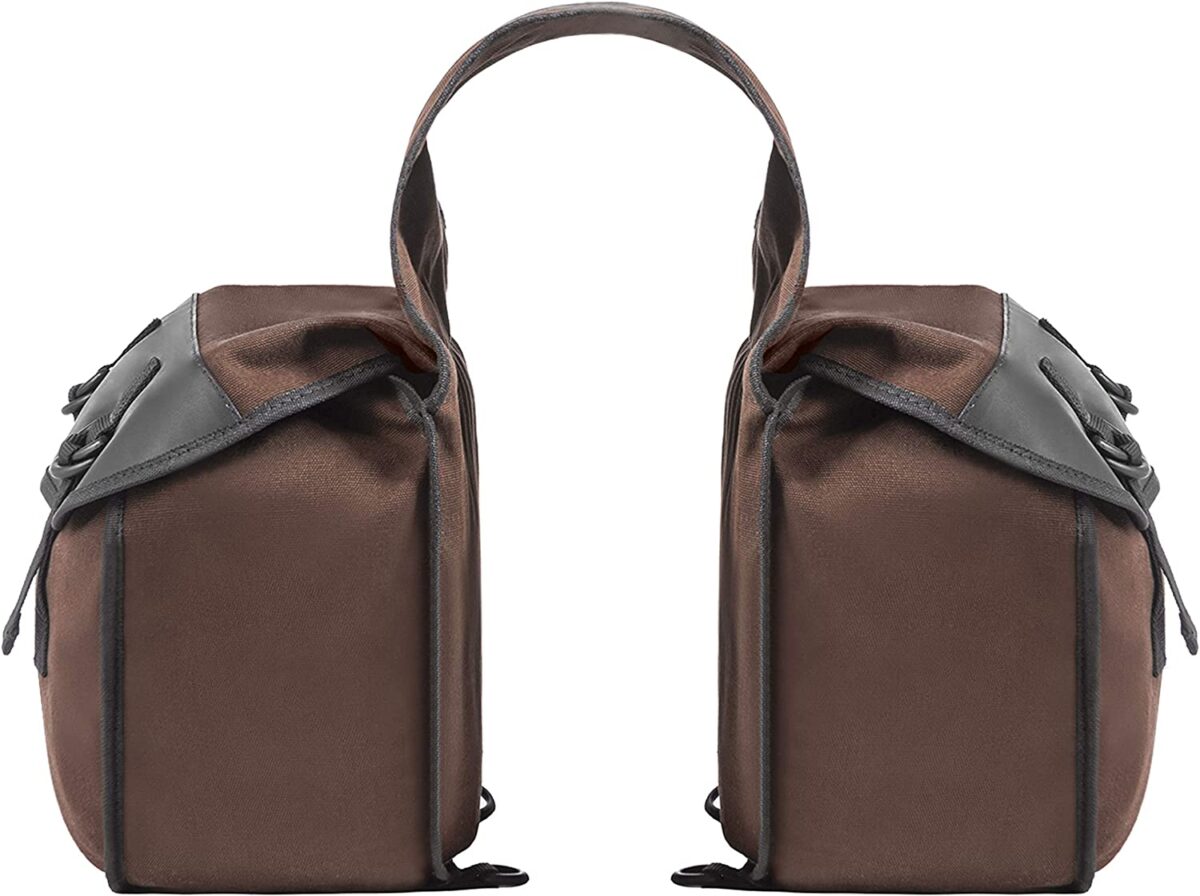 Nomad USA Universal Waxed-Canvas Motorcycle Saddlebags