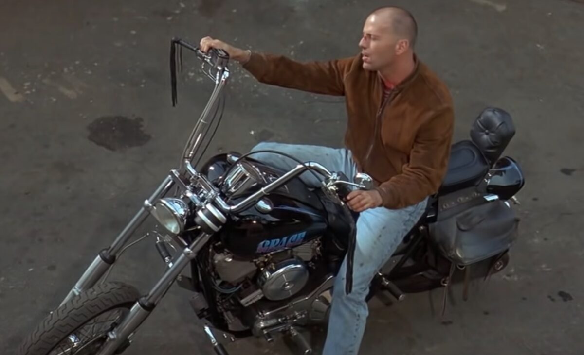 Zed's Chopper Grace ridden by Butch in Pulp Fiction