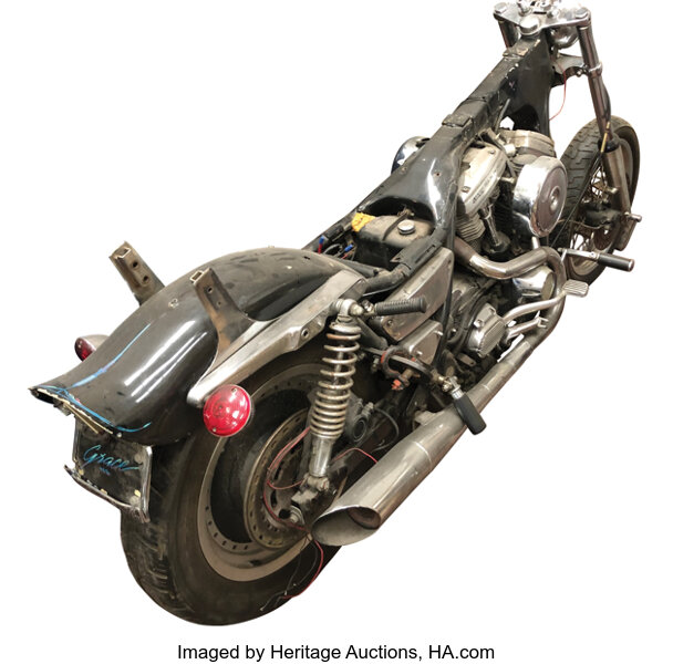 The chassis of Zed's chopper named grace ridden by Butch Coolidge in Pulp Fiction played by Bruce Willis. 