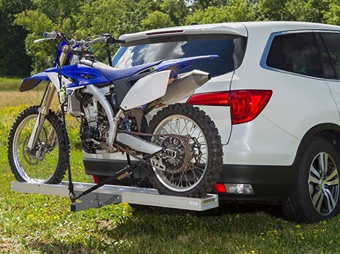 Black Widow AMC-400 Hitch-Mounted Aluminum Motorcycle Carrier