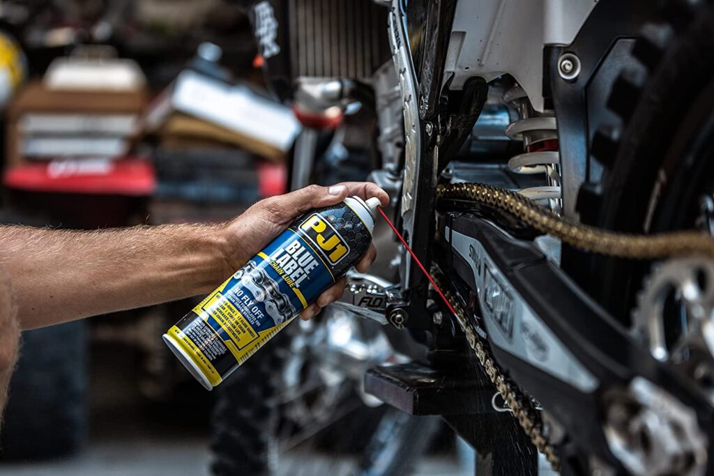 PJ1 Blue Label is one of my Top Picks for the Best Chain Lube for Motorcycles.