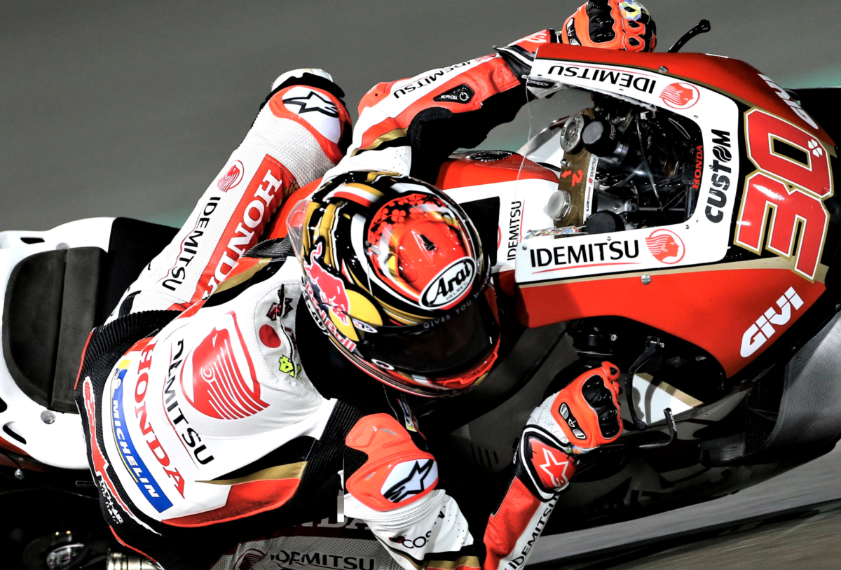 Arai motorcycle helmets are commonly worn by top level motorcycle racers.