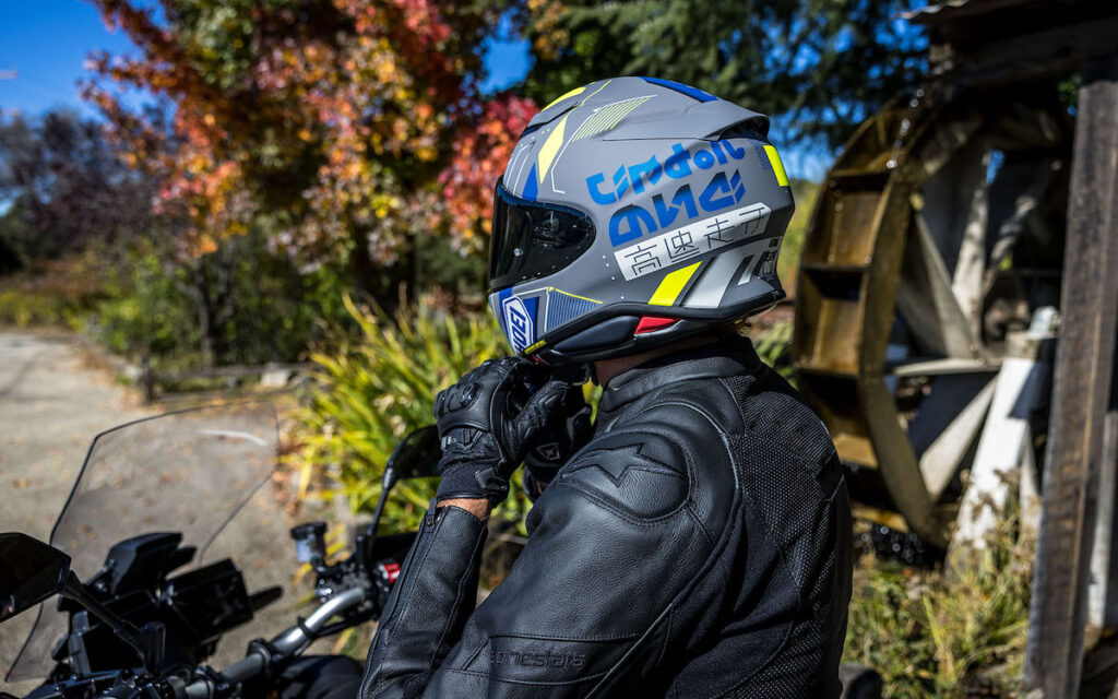 The Shoei RF-1400 is one of the best helmets out there. 