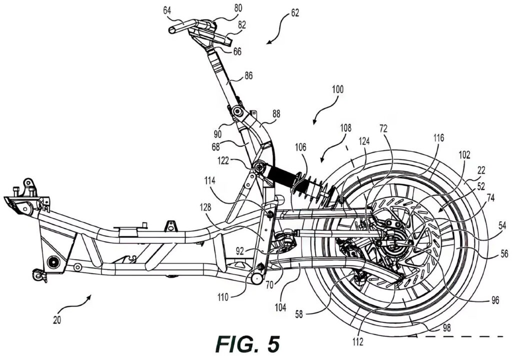 Can-Am patent image for its new hub-steering system.