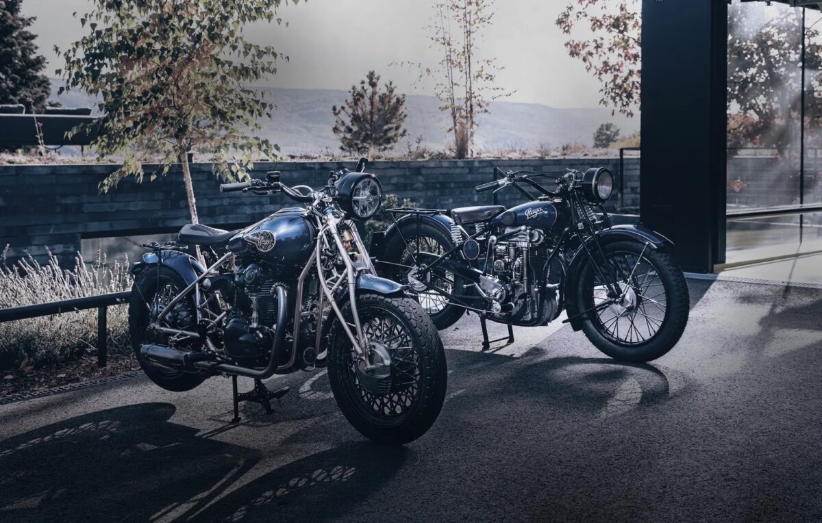 Praga ZS 800 hero photo with two bikes side by side.