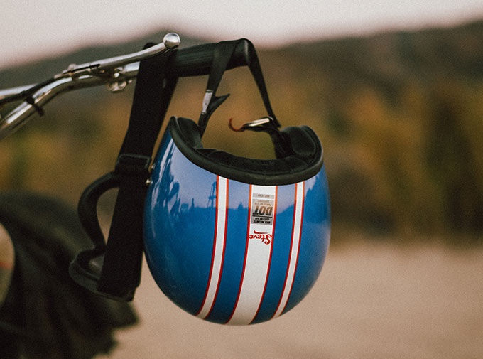 Bell custom 500 motorcycle helmet