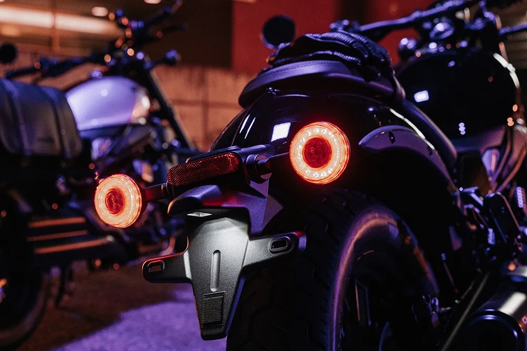 2025 CFMoto 450 CL-C taillight and rear wheel