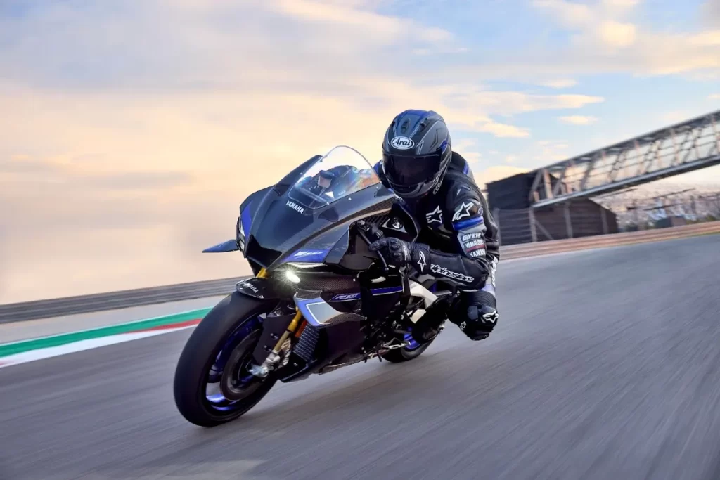 The 2025 Yamaha YZF-R1 will be the last with the crossplane engine. The new Yamaha V4 engine is coming. 