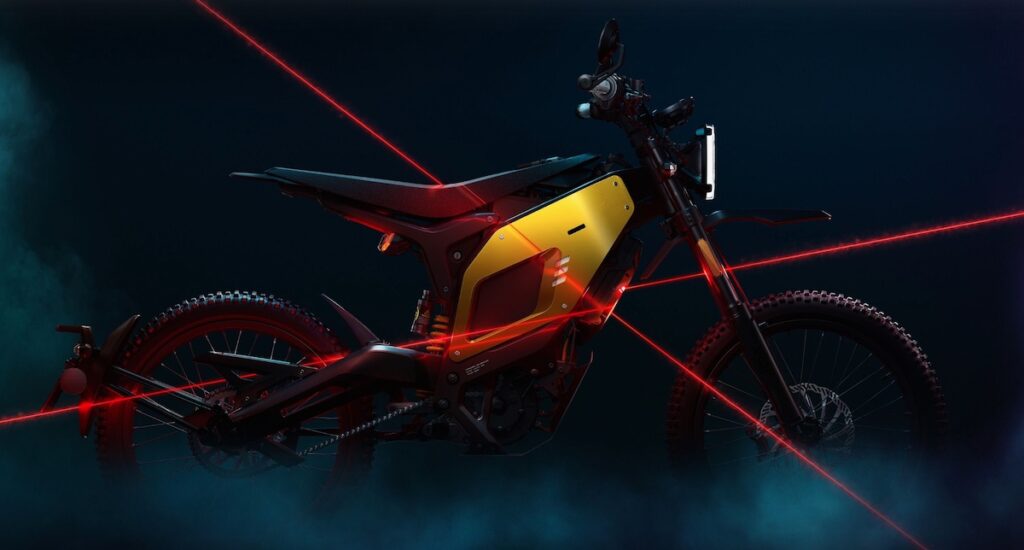 NIU XQi3 electric dual sport motorcycle.