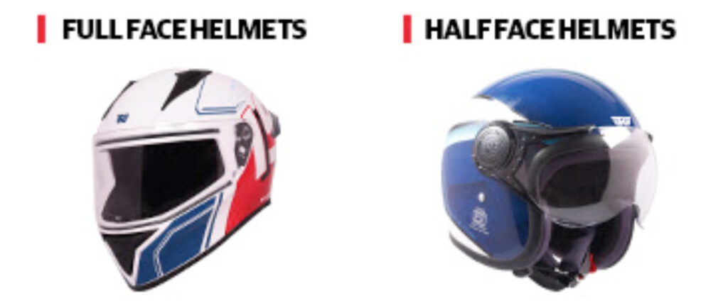 royal enfield helmets, full-face and open-face