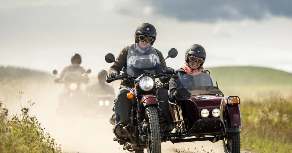 Ural motorcycle with a sidecar